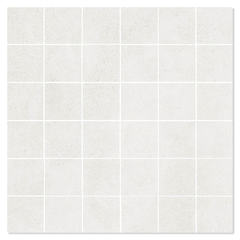 Mosaikkflis Integra Hvit Matt 30x30 (5x5) cm